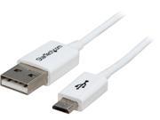 StarTech USBPAUB50CMW 0.5m White Micro USB Cable A to Micro B
