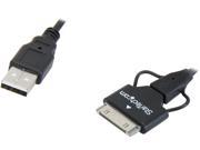 StarTech USB2UBSDC 6.6 ft [2 m] Samsung Galaxy Tab Dock Connector or Micro USB to USB Combo Cable