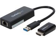 StarTech SAMC2VGAUGEK Samsung Chromebook 2 Series 3 HDMI to VGA and USB 3.0 Gigabit Ethernet Accessory Bundle