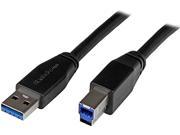 StarTech.com 5m 15 ft Active USB 3.0 USB A to USB B Cable M M USB A to B Cable USB 3.1 Gen 1 5 Gbps