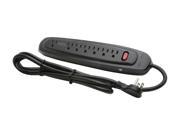 V7 SA0706B 8N6 6 ft. 7 Outlets 1200 Joules Home Office Surge Protector