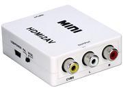 QVS HRCA AS R HDMI to Composite Video Stereo Audio Converter