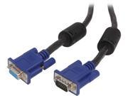 VCOM VC VGA10F 10 ft. SVGA HD15 Male to Female Black Cable with Blue Connector