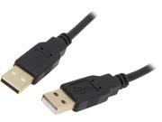 VCOM VC USB AM6 6 ft. USB 2.0 Type A Male to Type A Male Black Cable