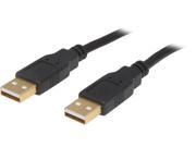 VCOM VC SB AM10 10 ft. USB 2.0 Type A Male to Type A Male Black Cable