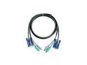 ATEN 10 ft. Micro Lite KVM Cable PS 2