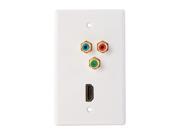 Nippon Labs WP HM4 RRGB HDMI Wall Plate with Component Video
