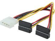 Nippon Labs SATA 15PF90 Y4PMM 8 4pin MOLEX Male to Two 15pin SATA II Female w 90 degree Power Cable Multi Color