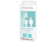 ADATA AMFI2IN1-100CM-CWH White 2-in-1 Lightning and microUSB Cable ADATA AMFI2IN1-100CM-CWH White 2-in-1 Lightning and microUSB Cable