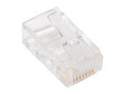 BYTECC Cat 6 Crystal Clear RJ 45 Tip Connector 100 Pack