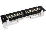 StarTech 1U 12 Port Rackmount Cat5e 110 Patch Panel - 45 Degree StarTech 1U 12 Port Rackmount Cat5e 110 Patch Panel - 45 Degree