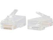 C2G RJ45 Cat6 Modular Plug for Round Solid Stranded Cable 25pk