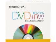 Dvd Rw Discs 4.7Gb 5 Pack