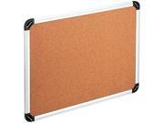 Cork Board With Aluminum Frame 24 X 18 Natural Silver Frame