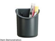 Recycled Plastic Cubicle Pencil Cup 4 1 4 X 2 1 2 X 5 Charcoal