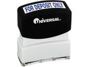 Message Stamp For Deposit Only Pre Inked Re Inkable Blue