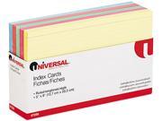 Index Cards 5 X 8 Blue Salmon Green Cherry Canary 100 Pack
