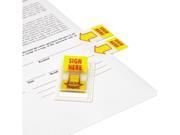 Arrow Page Flags Sign Here Yellow Red 2 Dispensers Of 50 Flags Pa