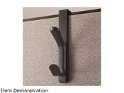 Recycled Cubicle Double Coat Hook Plastic Charcoal