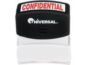 Message Stamp Confidential Pre Inked Re Inkable Red