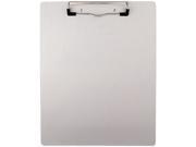 Brushed Aluminum Plastic Clipboard 1 2 Capacity Holds 8 1 2W X 11H