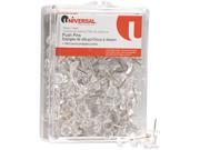 Colored Push Pins Plastic Clear 3 8 100 Pack