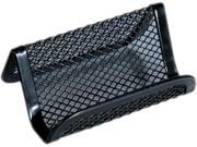 Mesh Metal Business Card Holder 50 2 1 4 X 4 Cards Black