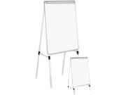 Adjustable White Board Easel 29 X 41 White Silver