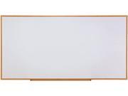 Dry Erase Board Melamine 96 X 48 White Oak Finished Frame