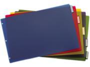Poly Insertable Dividers 5 Tab 11 x 17 Multicolor
