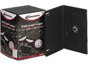 Innovera 72810 Standard DVD Case Black 10 Pack