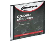 Cd Dvd Polystyrene Thin Line Storage Case Clear 50 Pack