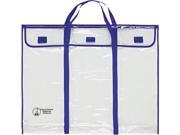 Bulletin Board Storage Bag Blue Clear 30 X 24