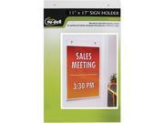 Clear Plastic Sign Holder Wall Mount 11 X 17