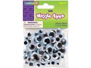 Wiggle Eyes Assortment Assorted Sizes Black 100 Pack