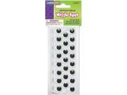 Peel N Stick Wiggle Eyes Assorted Sizes Black 125 Pack