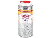 Spectra Glitter .04 Hexagon Crystals Silver 16 Oz Shaker Top Jar