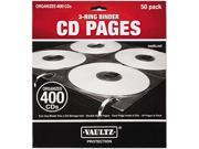 Two Sided Cd Refill Pages For Three Ring Binder 50 Pack