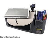 Car Desk With Laptop Mount Supply Organizer Gray