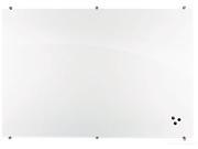Visionary Magnetic Glass Board Frameless White Glossy 24 X 18 X 1