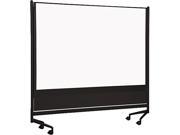 D.O.C. Mobile Double Sided Marker Board Divider 72 X 72 Black