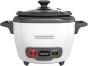 BLACK DECKER RC503 Mini 3 Cup Cooked 1.5 Cup Uncooked Rice Cooker White