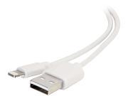 C2G 1m USB A Male to Lightning Male Sync and Charging Cable White 3.3ft