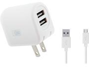 Case Logic 2 Amp Dual USB Travel Charger w Micro Cable