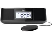 iLuv TSMICROULBK Shaker Clock Radio With Bluetooth