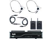 CAD Audio GXLVBB J VHF Wireless Dual Bodypack Microphone System J Frequency Band