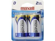 Maxell 723020D 2Pk D Alkaline Batt 12 Lr 20 D 2Pk Carton Of 12