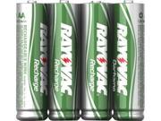 RAYOVAC LD724 4OPB Ready to Use Rechargeable 600mAh NiMH Batteries AAA; 1 pk of 4 batteries; Carded
