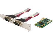 SYBA 2 Port Serial Mini PCI e Controller Card RS 422 Model SI MPE15048