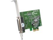 SIIG 1 port Dual Profile ECP EPP high speed parallel PCIe adapter Model JJ E01011 S3